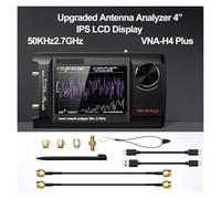 Analizador de espectro, Analizador de red vectorial VNA NanoVNA-H4 Plus 50 KHz a 2,7 GHz antena(No memory card)