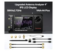 Analizador de espectro, Analizador de red vectorial VNA NanoVNA-H4 Plus 50 KHz a 2,7 GHz antena(With 32G memory card)