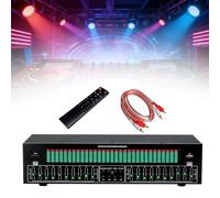 Analizador de espectro musical Conectividad Bluetooth,Ecualizador gráfico de 31 bandas,Ecualizadores de audio estéreo,12 patrones de ritmo for conciertos,Estudio de grabación