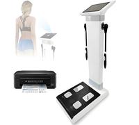 Analizador de grasa corporal completo, monitor de composición corporal y báscula, pantalla LCD de 10.1 pulgadas, 8 electrodos, uso en gimnasio, farmacia