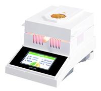 Analizador de humedad con pantalla táctil digital, calefacción halógena, control de temperatura de 60 a 160 °C, precisión de 100 g/1 mg para polvo, hierbas, té