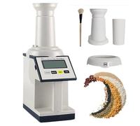 Analizador de humedad de granos, probador de rango de medición del 1 al 40 % para múltiples granos con cepillo, medidor de humedad rápido para trigo, maíz, soja, cebada y frijol mungo