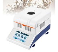Analizador de humedad halógeno, legibilidad del 0,02%, pantalla LCD, calefacción uniforme, control de temperatura de 60-160 °C, para pruebas de alimentos de plástico agrícola