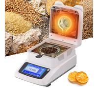 Analizador de humedad, probador de laboratorio halógeno de pantalla táctil, 450 W, capacidad de 120 g, legibilidad de humedad del 0,01 % para pruebas rápidas agrícolas e industriales