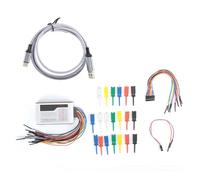 Analizador de lógica digital, analizador de lógica de 16 canales con una frecuencia de muestreo de 100 M, voltaje umbral ajustable, profundidad de 10 G, salida PWM dual para la dep