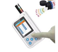 Analizador de orina digital, kit de análisis de orina de rutina con 100 tiras reactivas de pH, almacenamiento de datos para 500 muestras, pantalla LCD, dispositivo inteligente recargable