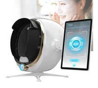 Analizador de piel facial para salón, A6 AI Professional Skin Analyzer - Detección facial de alta resolución con imágenes de 8 espectros para una evaluación precisa de la piel(White,13.3 in)