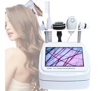 Analizador de piel y cabello, 5 In 1 Multifunctional Hair Scalp Care Instrument Scalp Analyzer Nanometer Spray Hair Hair Follicle Skin Hair Detector Anti-hair Loss Hair Salon,10-inch Screen