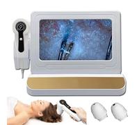 Analizador De Piel Y Cabello,Pantalla Lcd Hd De 11 Pulgadas,Lupa De Piel De 50X/200X,MáQuina Profesional De AnáLisis De FolíCulos De Piel Y Cabello Para Uso En Salones De Belleza En El Hogar,Gold