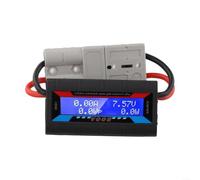 Analizador de potencia digital LCD de 150 A para modelos de aviones RC - Monitor de corriente de alto voltaje con retroiluminación para pruebas solares fotovoltaicas de 8,5 x 4,2 cm (200 A)