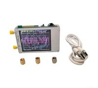 Analizador de red vectorial actualizado, 50 KHz a 300 MHz 2.8 pulgadas Analizador de antena de pantalla táctil mide parámetros S, VSWR, fase, retardo, para gráfico Smith