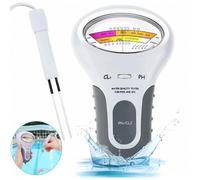 Analizador electrónico portátil de agua 2 en 1, mide el pH y el cloro para piscinas y acuarios.