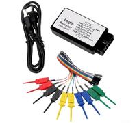 Analizador lógico USB para ARM FPGA, muestras de 24M, 8 canales, análisis de protocolo personalizado para procesos de desarrollo optimizados