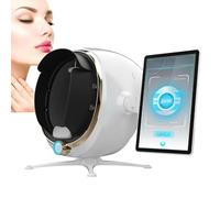 Analizador profesional de la piel, análisis facial inteligente con IA, detección de problemas cutáneos 3D, analizador de humedad de 8 espectros, multilingüe