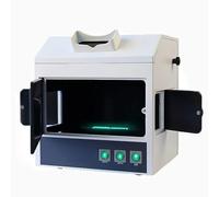 Analizador ultravioleta UV de caja oscura, detector de fluorescencia de 254 nm/365 nm con ventana de observación, probador de laboratorio de triple puerta para análisis de productos