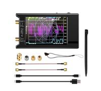 Analizador Vectorial de Redes, Analizador de red vectorial Updated10k-1.5GHz VNA-H4 de 4 pulgadas HF VHF UHF Analizador de antena V4.3 con ranura for tarjeta SD Medición de Parámetros S, ROE