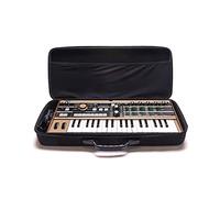 Analog Cases PULSE Case para Korg MicroKorg/MicroKorg XL+ o sintetizadores comparables (estuche de transporte de EVA/nylon moldeado, asa de primera clase), Negro
