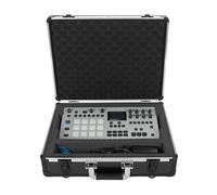 Analog Cases UNISON Case para Elektron Analog Rytm, Four o computadoras de tambor comparables (estuche de transporte, protección de las esquinas de aluminio, tapa acolchada con asa), negro