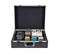 Analog Cases UNISON Estuche rígido para Pedaltrain Classic Jr/Novo 18, caja de transporte (caja de aluminio ligera, inserto de espuma personalizado), negro