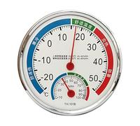 Analog Climate Gauge, Room Humidity Thermometer, Non-Electric Monitor for Indoor Spaces, Greenhouse, Storage, Basement, Bathroom, Wall-Mount Hygrometer for Planting, Comfort, and Climate Control