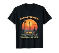 Analog Forever Digital Never Ham Radio Amateur Radio Camiseta