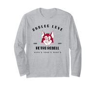 Analog Love Retro Rebell 1970s 1980s 1990s (Gráfico) Manga Larga