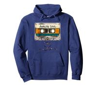 Analog Soul Cassette Tape Heart Vintage 90s Music Lover Sudadera con Capucha