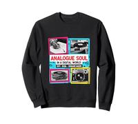 Analog Soul Retro Vintage Casete Vinilo Cámara Estética Sudadera
