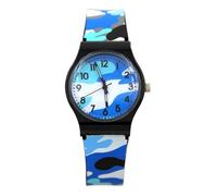 Analog Watch Kids - Impermeable Camuflaje Quartz, Wristwatch Fun Learning, Timepiece Sports Outdoor, Time Teacher | Timepiece for Girls Boys Timekeeping Great Birthday Gift, Oscuro, Se