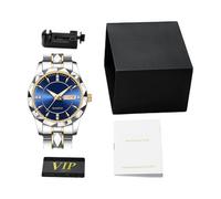 Analog Watch - Waterproof Glow Classic Men Watches with Date, Daily Wear Watch, Men’s Analog Watches Stainless Steel Classic Gift, Stainless Steel Wrist Clock For Business, Travel, Easy To Read