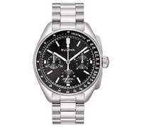 Bulova Reloj analógico para hombre Archive Luna Pilot Chronograph 43,5 mm Negro