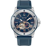 Analógico Modelo BULOVA SS AUTOMATICO Open Heart Marine Star. Marca BULOVA