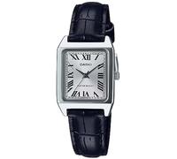 Analógico Modelo Casio LTP-V007L-7B1 Women's Rectangular Leather Strap Silver Dial Dress Watch. Marca CASIO