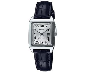 Analógico Modelo Casio LTP-V007L-7B1 Women's Rectangular Leather Strap Silver Dial Dress Watch. Marca CASIO