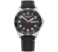 Analógico Modelo FIELDFORCE Black DIAL, Black Leather. Marca VICTORINOX