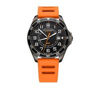 Analógico Modelo FIELDFORCE GMT Black DIAL,Orange Rubber. Marca VICTORINOX