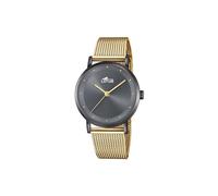 Reloj Lotus para Mujer 18830/1 Trendy Caja de Acero Inoxidable 316l Negro Correa de Acero Inoxidable 316l Dorado