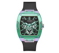 GUESS Reloj analógico verde / orquidea / negro / plata, Talla One Size