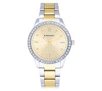 Radiant - Colección Universe - Reloj analógico de Cuarzo. Reloj de Pulsera para Mujer de Cuarzo y con Esfera Dorada. Correa de Acero Inoxidable en un bitono Dorado y Plateado de 38mm.
