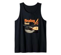 Analógico Soul Music Retro Sound Vinyl Record Lover Camiseta sin Mangas