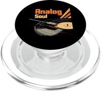Analógico Soul Music Retro Sound Vinyl Record Lover PopSockets PopGrip para MagSafe