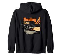 Analógico Soul Music Retro Sound Vinyl Record Lover Sudadera con Capucha