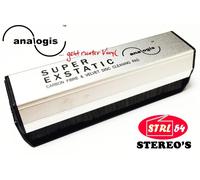 Analogis Brush 2 Super Exstatic Cepillo Discos Vinilo Fibra Carbono + Terciopelo