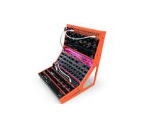 Analogue Console Eurorack - Soporte de escritorio para 3 Behringer Edge, Crave, Spice o Grind, soporte sintetizador, ángulo de 10°-45°-10°, color naranja neón
