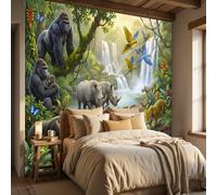 ANALTIRCE Papel Pintado Selva Tropical Animales 250An×175Al cm