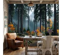 ANALTIRCE Papel tapiz fotográfico Un Bosque Tranquilo