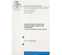 Analyse Coût-efficacité De Lenseignement Assisté Par Ordinateur (ebook