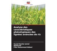 Analyse des caractéristiques phénotypiques des lignées avancées de riz