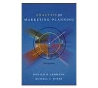 Analysis for Marketing Planning (McGraw-Hill International Editions: Marketing & Advertising Series)