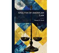 Analysis of American Law